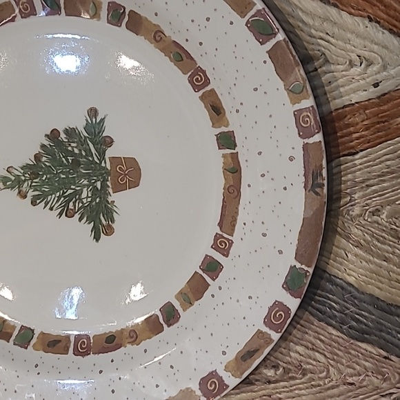 VINTAGE PIER 1 "NATURAL CHRISTMAS" ENGLAND ANGLETERRE DINNER PLATES - Picture 11 of 11